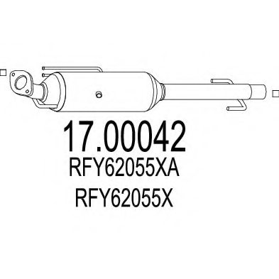 MTS 17.00042 Soot/Particulate Filter, exhaust system